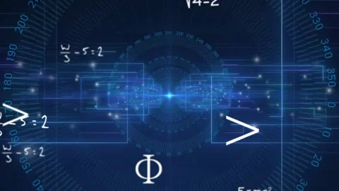Interface expanding panels and brightening gauge upon node pulsing, fading 스톡 동영상 313554138