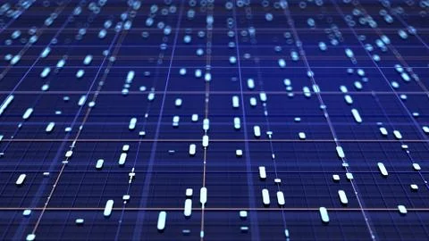 Interface fantastic texture background. 3d illustration, 3d rendering. Stock Illustration