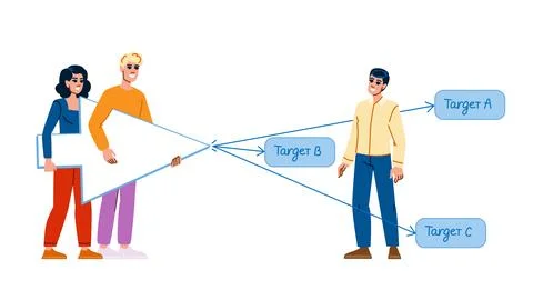 Interface fittss law website vector Stock Illustration