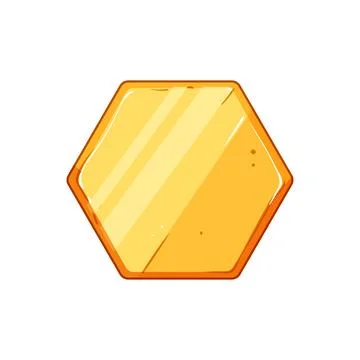 Interface gold game button cartoon vector illustration Stock Illustration