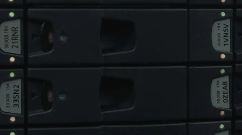 Interface of HDD array Video stock 57750464