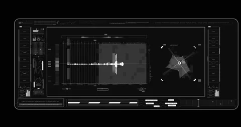 Interface head up display motion background 動画素材 197429675