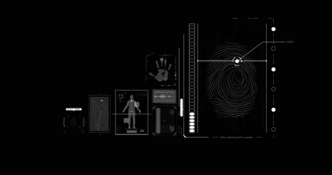 Interface head up display motion background Stock-Footage 197429930