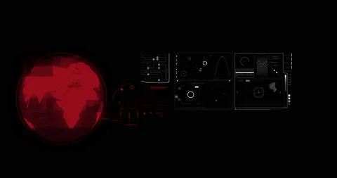 Interface head up display motion background Stock Footage 197429991