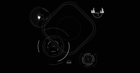 Interface head up display motion background Stock Footage 197430029