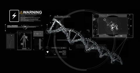 Interface head up display motion background Stock Footage 197430185