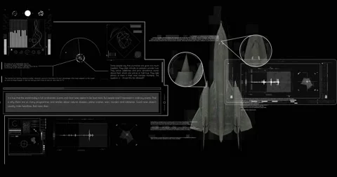 Interface head up display motion background Stock Footage 197430431