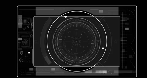 Interface head up display motion background Stock Footage 197433160