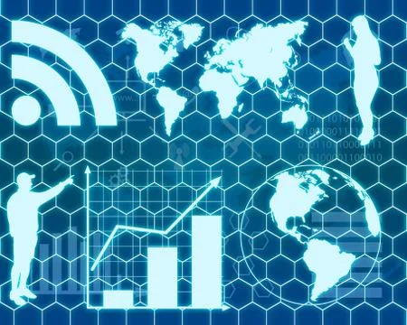 Interface high-tech Illustrazione stock