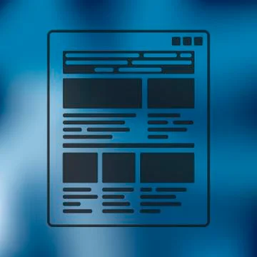 Interface icon on blurred background Stockillustratie