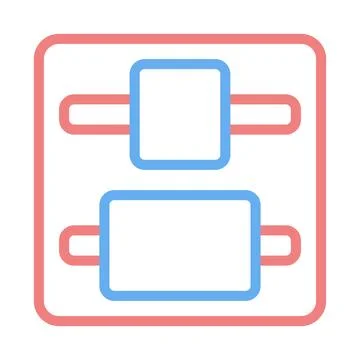 Interface Icon Representing Horizontal Alignment イラスト素材