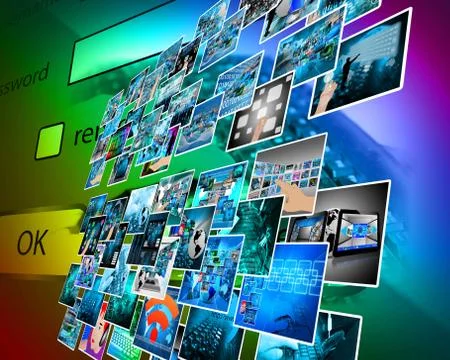 Interface Illustrazione stock