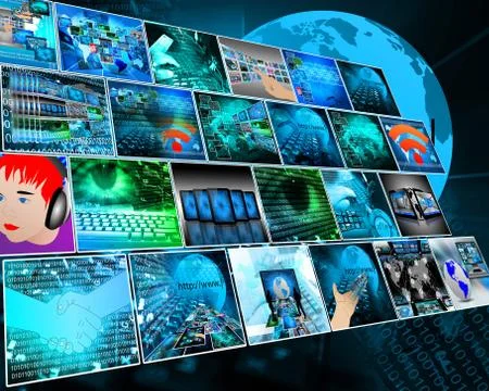 The interface Illustrazione stock