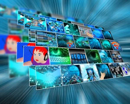 The interface Illustrazione stock