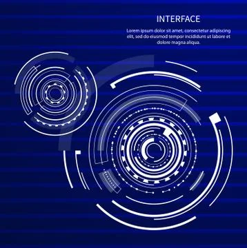 Interface Image Text Sample Vector Illustration Stock Illustration