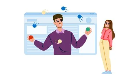 Interface interaction design website vector Illustrazione stock