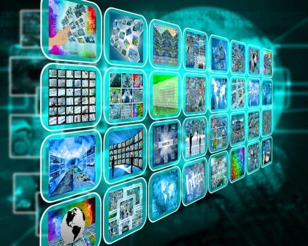 Interface of interfaces 스톡 일러스트