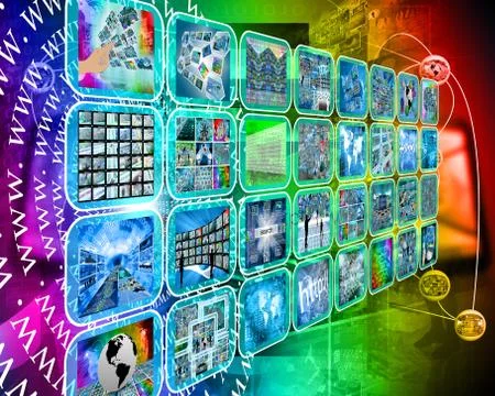 Interface of interfaces 스톡 일러스트