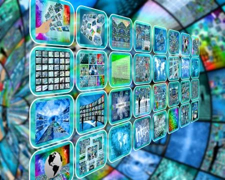 Interface of interfaces 库存插图
