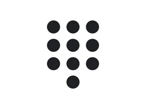 Interface keypad, numbers icon. Vector illustration, flat design. Ilustración de archivo