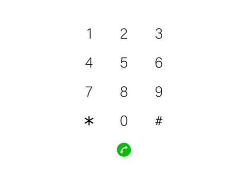 Interface keypad, numbers icon. Vector illustration, flat design. Ilustración de archivo