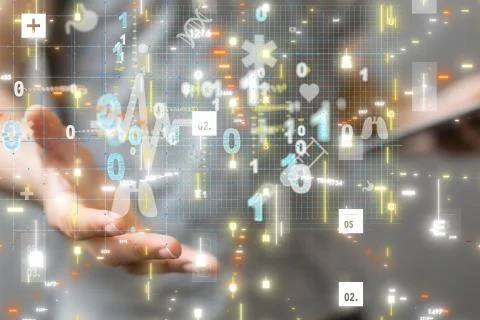 A interface as medical network concept Stock Photos
