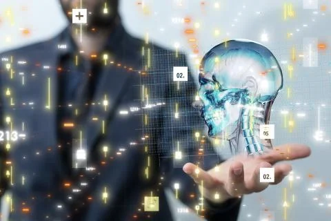 A interface as medical network concept Foto stock