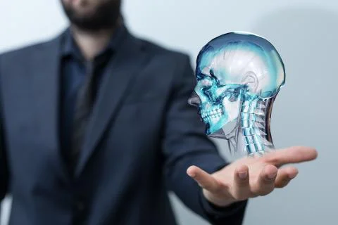 A interface as medical network concept Foto stock