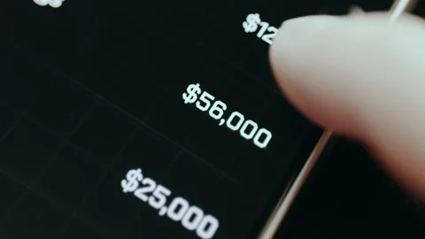 Interface of a modern fintech platform for managing traditional savings and Video stock 331167865