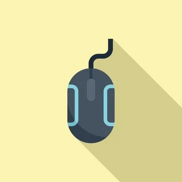Interface mouse icon flat vector. Web button Stock Illustration