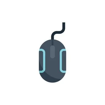 Interface mouse icon flat vector. Web button Stock Illustration