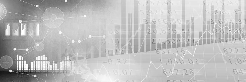 Interface overlay of connection statistics graphics with charts transition Illustrazione stock