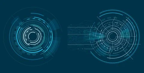 Interface Patterns with Lots of Shapes Banner Illustration