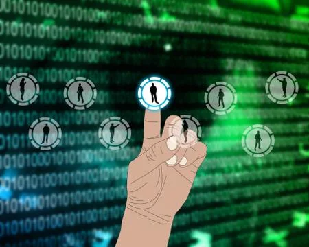 The interface of the people Stock Illustration