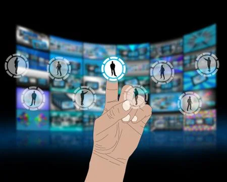 The interface of the people Illustrazione stock