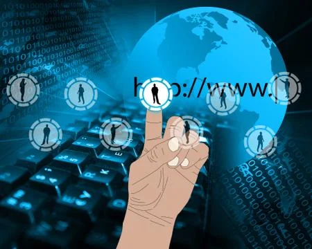 The interface of the people Stock Illustration
