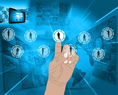 The interface of the people Stock-Illustration