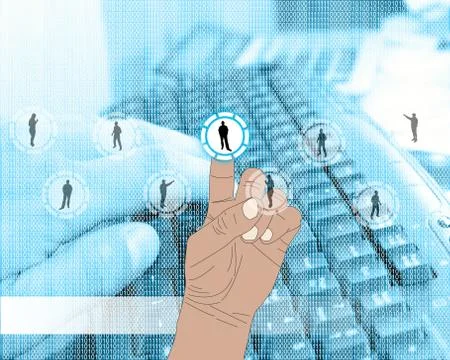 The interface of the people Stock Illustration