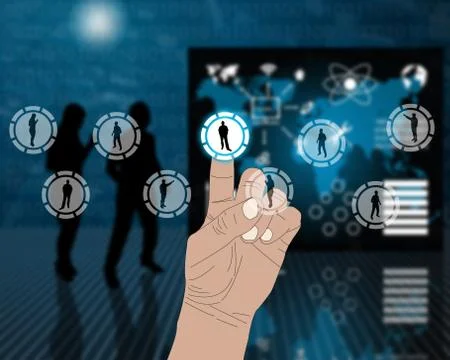 The interface of the people Stock Illustration
