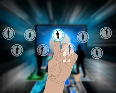 The interface of the people Stock Illustration