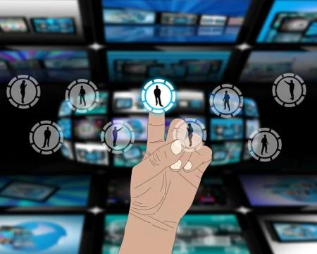 The interface of the people Stock Illustration