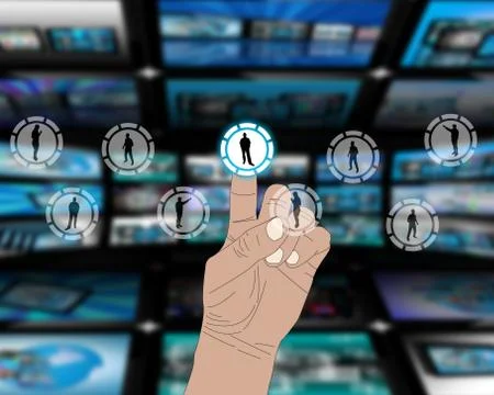 The interface of the people Stock Illustration