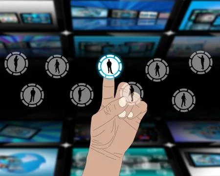 The interface of the people Stock Illustration