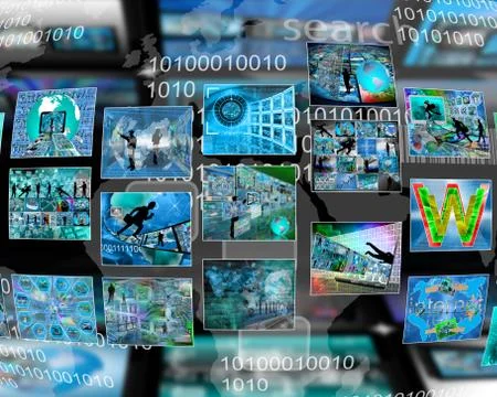 Interface of the pictures イラスト素材