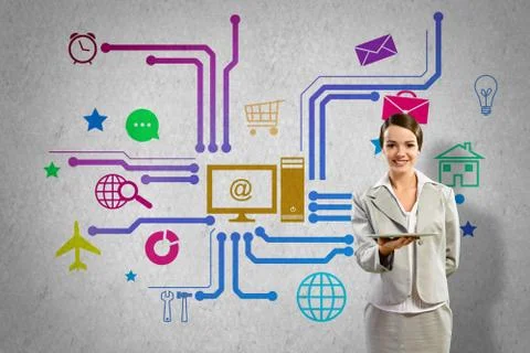 Interface presentation Foto stock