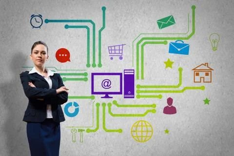 Interface presentation Stock Photos