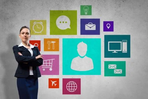 Interface presentation Stock Photos