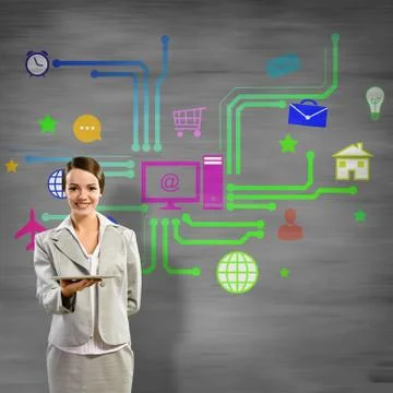 Interface presentation Foto stock
