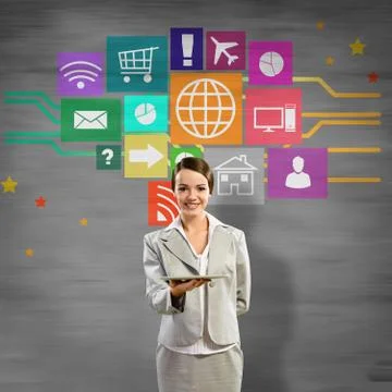 Interface presentation Foto stock