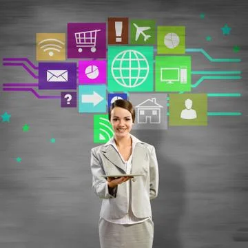 Interface presentation Foto stock